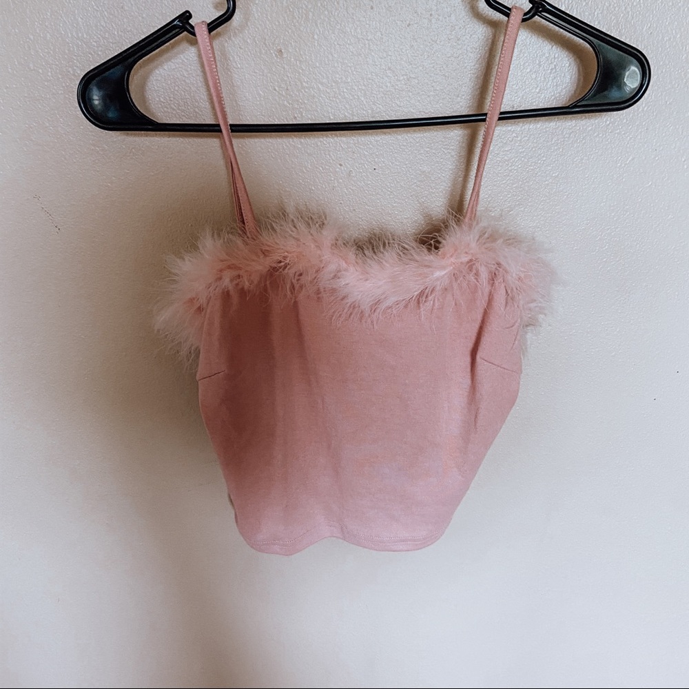 Fluffy crop top